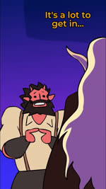 2_horns anthro arm_around_neck beard bite biting_lip biting_own_lip black_clothing black_jacket black_topwear blonde_hair blue_eyes bodily_fluids bow_tie brown_beard brown_body brown_cloak brown_clothing brown_ears brown_facial_hair brown_footwear brown_fur brown_hair brown_shoes brown_suspenders censored_bulge cloak clothed clothed_anthro clothed_humanoid clothed_male clothing countershading dialogue dot_eyes eye_mask eyewear facial_hair female femboy footwear fully_clothed fully_clothed_humanoid fur glasses green_body green_clothing green_hood green_robe green_scales green_skin group hair hat headgear headwear horn humanoid_pointy_ears humor index_to_index jacket laugh lips long_hair looking_at_bulge male male_anthro male_humanoid mask multicolored_hat mushroom_hat nervous nervous_sweat orange_body orange_fur pointy_ears purple_bow_tie purple_clothing purple_hat purple_headwear purple_suit purple_top_hat red_body red_clothing red_hat red_headwear red_horn red_lips red_skin robe round_glasses scales self_bite shoes simple_eyes suit suspenders sweat talking_to_another tan_body tan_clothing tan_countershading tan_fur tan_shirt tan_topwear teeth text top_hat topwear shoocharu dungeons_and_dragons hasbro legends_of_avantris wizards_of_the_coast gideon_coal gricko_grimgrin kremy_lecroux morning_frost torbek twig_toadspring bugbear crocodilian elf felid fire_genasi genasi goblin horned_humanoid humanoid lizardman mammal pantherine reptile scalie tabaxi tiger 2025 2d_animation 9:16 animated blur_censorship censored digital_media_(artwork) english_audio english_text hi_res long_playtime sound voice_acted webm