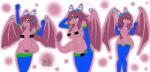 anthro clothing convenient_censorship female gloves hair handwear legwear pink_hair solo stockings tail latiar mythology sally_(blazinflizard) dragon mythological_creature mythological_scalie scalie