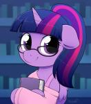 anthro book clothing eyewear female feral glasses hair horn looking_at_viewer purple_eyes smile solo wings moozua friendship_is_magic hasbro my_little_pony mythology twilight_sparkle_(mlp) equid equine mammal mythological_creature mythological_equine winged_unicorn 2018 absurd_res digital_media_(artwork) hi_res