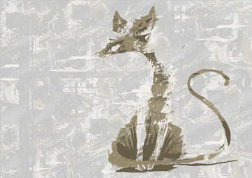 ambiguous_feral ambiguous_gender brown_body brown_fur brown_tail feral fur grey_background simple_background sitting solo tail naircat domestic_cat felid feline felis mammal 2017 digital_drawing_(artwork) digital_media_(artwork) full-length_portrait microsoft_paint_(artwork) portrait