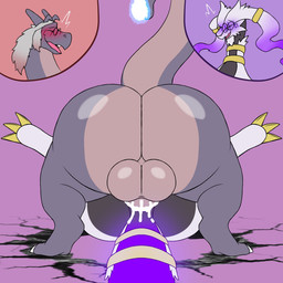 anal anal_penetration anthro anthro_on_anthro anthro_penetrating backsack balls big_butt blue_fire blush bodily_fluids butt colored_fire cum cum_in_ass cum_inside dominant dominant_male duo ejaculation elderly_male eyewear fire flaming_tail from_front_position fucked_silly genital_fluids genitals glasses grey_hair hair huge_butt leaking_cum lying male male/male male_penetrated mature_male missionary_position multicolored_body on_back orgasm penetration penile penile_penetration penis_in_ass purple_blush sex submissive submissive_male tail thick_thighs two_tone_body wearing_glasses landon_starz mythology nintendo pokemon charizard dragon generation_1_pokemon generation_5_pokemon legendary_pokemon mythological_creature mythological_scalie pokemon_(species) reshiram scalie 1:1 hi_res