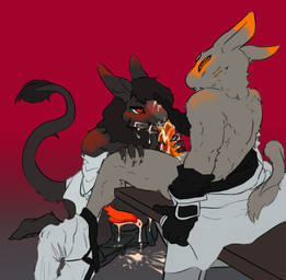 animal_genitalia anthro anthro_on_anthro barefoot blood blush blushing_profusely bodily_fluids bottomwear bottomwear_down claws clothed clothing cum cum_drip cum_in_mouth cum_inside cum_on_clothing cum_on_face cum_on_ground cum_on_penis cum_on_tongue dripping duo ejaculation erection exterminator eye_contact feet finger_claws forked_tongue fur genital_fluids genital_slit genitals half-closed_eyes hand_on_head head_grab horizontal_pupils intraspecies leaking_cum leaking_penis leaking_precum licking lidded_eyes looking_at_another male male/male mostly_nude narrowed_eyes open_clothing open_shirt open_topwear oral orange_penis pants pants_around_ankles pants_down partially_clothed penile penis penis_lick precum pupils raised_tail scratches scratching sex shirt shirt_down slit_penis slit_pupils tail tail_tuft tapering_penis teeth toe_claws tongue topwear tuft neither83 the_nature_of_predators alien vampire venlil_(the_nature_of_predators) absurd_res hi_res
