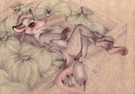 anthro bottle container disembodied_hand feet female loli nude object_in_ass object_in_pussy soles solo toes trash_bag young young_anthro young_female fuchs american_opossum mammal marsupial absurd_res hi_res traditional_media_(artwork)