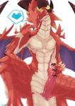 animal_genitalia cloaca cloacal_penis crossgender feral genitals heart_symbol horizontal_cloaca horn male open_mouth penis red_body red_scales scales solo tail tapering_penis tongue tongue_out wings h_rt2 cygames dragalia_lost european_mythology mythology nintendo brunhilda_(dragalia_lost) dragon mythological_creature mythological_scalie scalie western_dragon 2019 hi_res