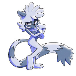 anthro breasts chest_tuft covering covering_breasts eyebrows eyelashes feet female female_anthro grey_body nude purple_eyes smile solo tuft cintra_(artist) idw_publishing sega sonic_the_hedgehog_(comics) sonic_the_hedgehog_(idw) sonic_the_hedgehog_(series) tangle_the_lemur lemur mammal primate ring-tailed_lemur strepsirrhine 1:1 2026 hi_res