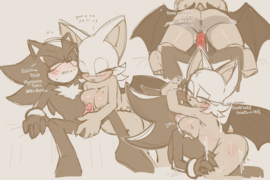 anthro anthro_on_anthro anthro_penetrated anthro_penetrating anthro_penetrating_anthro anus ball_squeeze big_breasts blush blush_lines bodily_fluids breasts butt dialogue duo female female_penetrated genitals humanoid_genitalia humanoid_penis male male/female male_penetrating male_penetrating_female membrane_(anatomy) membranous_wings penetration penile penile_penetration penis penis_in_vagina sex sweat text vaginal vaginal_penetration wings eonbnnuy sega sonic_the_hedgehog_(series) rouge_the_bat shadow_the_hedgehog bat eulipotyphlan hedgehog mammal 2025 3:2 english_text hi_res