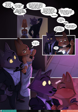 accessory alternate_costume anthro areola areola_slip bottomwear boyfriend/girlfriend breasts canon_couple cleavage clothed clothed_to_partially_clothed clothing computer dialogue dialogue_box dress duo electronics exposed_breasts eyebrow_piercing eyewear facial_piercing female flash_drive flirting french_kissing fully_clothed fur glasses half_undressed holding_object ineffective_clothing ineffective_dress jewelry key keyboard kiss_on_lips kissing laptop looking_at_another looking_at_object love male male/female necklace night nipple_slip nipples orange_body pants partially_clothed party patreon_logo patreon_username paws piercing reward romantic romantic_couple screen semi_public shirt speech_bubble subscribestar_logo tail tender tenderness text topwear usb warm_lighting wearing_glasses writing_text akiione asura-00 chilllum spirale tomiku dreamworks patreon subscribestar the_bad_girl the_bad_guys diane_foxington mr._wolf_(the_bad_guys) canid canine canis fox mammal 2025 artist_name comic english_text hi_res url warm_colors