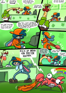 anthro apron areola big_breasts blue_areola blue_body blue_eyes blue_fur blue_hair blush breasts cash_register chef clothed clothed_anthro clothed_female clothing dialogue duo embarrassed female forced forced_exposure fully_clothed fully_clothed_anthro fully_clothed_female fur green_clothing hair hat headgear headwear holidays janitor machine manager nipples partially_clothed partially_clothed_anthro partially_clothed_female pink_inner_ear profanity pubes public public_nudity sagging_breasts shocked speech_bubble spray_bottle surprised text work_uniform theenfman pioneer's_pizza sega sonic_the_hedgehog_(series) st._patrick's_day grudge_labunny gustava_collolungo arthropod badnik crab crabmeat crustacean decapod giraffe giraffid lagomorph leporid malacostracan mammal rabbit robot 2024 comic english_text hi_res