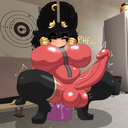 anal anal_masturbation anal_penetration balls big_breasts breasts clothing condom_suit crouching dildo dildo_in_ass dildo_insertion dildo_sitting erection form_fitting genitals gynomorph gynomorph_penetrated intersex intersex_penetrated masturbation object_in_ass penetration penis sex_toy sex_toy_in_ass sex_toy_insertion solo text thick_thighs tight_clothing toying_self mistpirit team_fortress_2 valve valve_corporation amelia_raevert pyro_(team_fortress_2) animal_humanoid humanoid 1:1 absurd_res hi_res