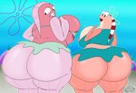 2024 anthro big_breasts big_butt bikini bikini_top bottomwear breasts butt clothing detailed_background digital_media_(artwork) duo female fish flower_cloud_(spongebob) hi_res huge_breasts huge_butt hyper hyper_breasts hyper_butt incidental_45_(spongebob) incidental_8_(spongebob) looking_at_butt looking_at_own_butt looking_back marine masterj291 nickelodeon pointless_clothing sea skirt slightly_chubby slightly_chubby_female spongebob_squarepants swimwear tight_clothing two-piece_swimsuit water