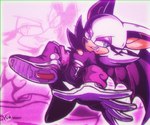 5_fingers anthro boots breasts clothing eyeshadow female fingers footwear fur gloves handwear makeup narrowed_eyes shoes solo tan_body tan_skin white_body white_fur wings just_icy sega sonic_the_hedgehog_(series) rouge_the_bat bat mammal 6:5 hi_res signature