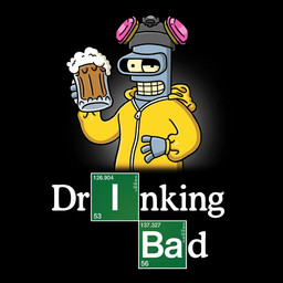 alcohol beer beer_mug beverage drunk machine male solo substance_intoxication unknown_artist breaking_bad comedy_central futurama bender_bending_rodríguez robot