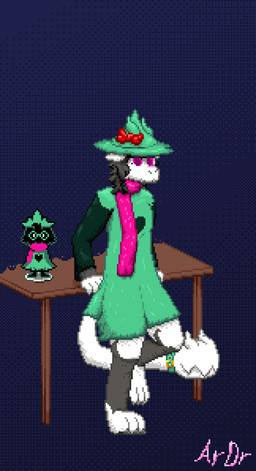 anthro cosplay living_tail male solo tail unusual_anatomy unusual_tail aromishedreamer deltarune undertale_(series) aromdreamer ralsei absurd_res hi_res