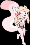 anthro bangs barefoot big_tail biped black_bottomwear black_clothing black_shorts blonde_hair bottomwear breasts cleavage clothed clothing feet female food fur hair holding_food holding_object holding_popsicle long_hair pattern_bottomwear pattern_clothing pattern_shorts pink_body pink_fur pink_tongue popsicle shorts simple_background solo spots spotted_bottomwear spotted_clothing spotted_shorts tail tongue tongue_out transparent_background walking zyira ki_(kitsunewaffles-chan) felid feline mammal 2016 alpha_channel digital_media_(artwork) full-length_portrait portrait