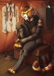 4_toes 5_fingers anthro brown_hair clothed clothing eyewear feet fingers fur glasses hair male solo tail toes yellow_body yellow_fur neotheta cheetah felid feline mammal 2021 digital_media_(artwork) hi_res