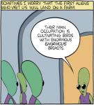 alien ambiguous_gender border clothed clothing comic dialogue digital_media_(artwork) english_text group humor not_furry open_mouth saturday_morning_breakfast_cereal text what white_border wide_eyed zach_weiner zorblaxian