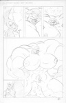 anthro big_breasts breasts canid canine canis comic destruction duo english_text erection extreme_size_difference eyes_closed factory female genitals graphite_(artwork) growth hi_res huge_breasts hyper male mammal michael_higgs milk monochrome muscular nipples nude pencil_(artwork) penis size_difference small_head solo_focus tail text tiny_head traditional_media_(artwork) wolf