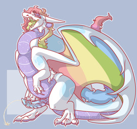 bodily_fluids facial_piercing feral forked_tongue genital_fluids genitals lidded_eyes lip_piercing male open_mouth paws peeing penis piercing solo tail tongue urine watersports wings dragunsnack european_mythology mythology parfait_(dragunsnack) dragon mythological_creature mythological_scalie scalie western_dragon absurd_res hi_res