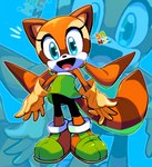 5_fingers anthro clothing female fingers footwear gloves handwear open_mouth open_smile smile solo tongue young sanikink sega sonic_the_hedgehog_(series) marine_the_raccoon mammal procyonid raccoon 2021 hi_res signature