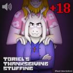 age_restriction anthro beard blonde_hair breasts brown_eyes clothing cross crossed_arms duo eyewear facial_hair female fur glasses hair horn jewelry male mature_anthro mature_female mature_male necklace pink_clothing purple_clothing shirt smile text topwear white_body white_fur undertale undertale_(series) asgore_dreemurr toriel boss_monster_(undertale) bovid caprine mammal 1:1 2018 cover cover_art cover_page digital_drawing_(artwork) digital_media_(artwork) english_text hi_res