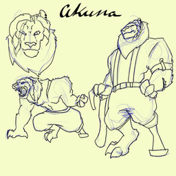 action_pose anthro barbarian clothing eye_scar facial_scar male pose prosthetic prosthetic_limb rolled_up_sleeves scar solo suspenders text worldbuilding biohound dungeons_and_dragons hasbro wizards_of_the_coast felid mammal tabaxi 1:1 absurd_res character_name hi_res model_sheet
