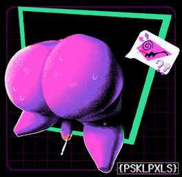 2_horns anthro big_butt black_eyes blush bodily_fluids butt butt_focus butt_stuck cum cum_from_penis disembodied_head featureless_legs genital_fluids genitals glans head_first horn huge_butt huge_thighs humanoid_genitalia humanoid_penis interrobang leaking_cum male open_mouth penis pink_body pink_butt pink_glans pink_horn pink_penis red_blush small_penis solo spiral spiral_eyes stuck sweat sweaty_butt sweaty_legs sweaty_thighs text thick_thighs white_speech_bubble wide_hipped_anthro wide_hipped_male wide_hips conditional_dnp piskelpaxels deltarune undertale_(series) computer_virus_(species) darkner digital_creature virovirokun 2025 3d_(artwork) artist_name digital_media_(artwork) watermark