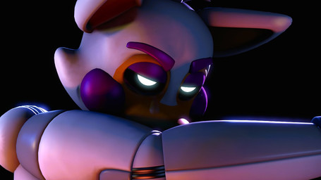 anthro black_nose black_sclera glistening glistening_eyes half-closed_eyes looking_at_viewer machine male multicolored_body narrowed_eyes orange_body pose solo two_tone_body white_body white_ears white_eyes sfmmations octal_(modeler) fallen_angel_(painting) five_nights_at_freddy's five_nights_at_freddy's_world scottgames sister_location lolbit_(fnaf) animatronic canid canine fox mammal robot robot_anthro 16:9 2025 3d_(artwork) digital_media_(artwork) inspired_by_formal_art widescreen