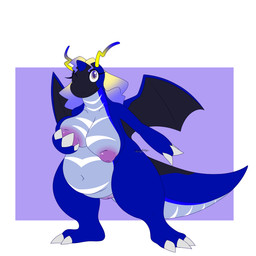 antennae_(anatomy) anthro areola belly big_belly big_breasts biped black_body black_tail black_wings blonde_hair blue_antennae blue_eyes blue_hair blue_tail blue_wings breasts claws eyelashes female genitals gradient_antennae gradient_eyes gradient_hair hair holding_breast light_body light_tail looking_at_viewer markings membrane_(anatomy) membranous_wings multicolored_body multicolored_eyes nipples one_eye_closed purple_areola purple_nipples purple_vulva solo standing striped_markings stripes tail two_tone_body two_tone_eyes two_tone_tail two_tone_wings vulva white_claws white_tail wings wink winking_at_viewer yellow_antennae yellow_eyes motherlatias nintendo pokemon dragonite future_pokemon generation_1_pokemon generation_9_pokemon hybrid legendary_pokemon miraidon paradox_pokemon pokemon_(species) 1:1 2024 hi_res watermark