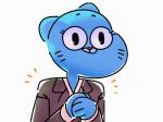 anthro blue_body blue_fur business_suit clothing eyelashes female fur looking_at_viewer mature_anthro mature_female pink_nose pose rubbing_hands shoulder_pads simple_background smile solo suit whiskers white_background junyois cartoon_network the_amazing_world_of_gumball nicole_watterson domestic_cat felid feline felis mammal 2016 4:3 digital_media_(artwork) film_grain hi_res
