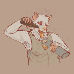 alcohol ambiguous_gender anthro armpit_hair beer beer_bottle beverage body_hair bottle brown_background clothing container cup disembodied_hand duo fur glass glass_container glass_cup holding_container holding_cup holding_glass holding_object licking male male/ambiguous nipples notched_ear open_mouth pouring pouring_alcohol pouring_drink pouring_liquid red_eyes shirt simple_background tank_top tongue tongue_out topwear white_body white_fur contort_desire toilet_(contort_desire) mammal murid murine rat rodent 1:1 better_version_at_source hi_res