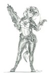 2024 anthro assault_rifle bad_trigger_discipline baron_engel belt boots bottomwear breasts bullpup clothing crop_top cybernetic_arm cybernetic_limb cyberpunk equestria_girls equid equine eyewear female footwear gloves graphite_(artwork) grenade_launcher gun hair handwear hasbro hi_res holding_gun holding_object holding_ranged_weapon holding_rifle holding_weapon holstered_pistol horn jacket mammal midriff monochrome my_little_pony mythological_creature mythological_equine mythology pants pencil_(artwork) ranged_weapon rifle shirt shoes solo standing sunset_shimmer_(eg) tight_clothing topwear traditional_media_(artwork) unicorn weapon