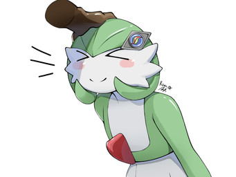 >_< accessory blush blush_stickers chest_spike clothing dark_body dark_skin disembodied_hand dress duo eyes_closed female flat_chested gardevoirite green_body green_hair hair hair_accessory hairclip headpat mega_stone pseudo_clothing pseudo_hair smile spikes spikes_(anatomy) white_body rizal_ok nintendo pokemon poketoon tomorrow_with_gardevoir pokemon_trainer yugo's_gardevoir gardevoir generation_3_pokemon humanoid pokemon_(species) 2025 4:3 absurd_res digital_drawing_(artwork) digital_media_(artwork) hi_res