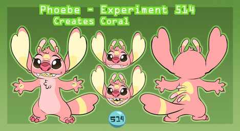 3_toes antennae_(anatomy) anthro back_markings back_spines biped border brown_eyes chest_tuft claws cute_fangs ear_markings experiment_pod eyelashes facial_markings fangs feet female finger_claws forehead_markings front_view fur gradient_background gradient_border green_background green_border head_markings head_tuft markings multicolored_antennae open_mouth open_smile pawpads pink_body pink_claws pink_finger_claws pink_fur pink_nose pink_toe_claws rear_view simple_background smile solo standing teeth text toe_claws toes tongue tuft yellow_inner_ear yellow_markings yellow_mouth yellow_pawpads yellow_tongue eeriecipher disney lilo_and_stitch fan_character pheobe_(eeriecipher) alien experiment_(lilo_and_stitch) 2022 digital_drawing_(artwork) digital_media_(artwork) english_description english_text flat_colors model_sheet