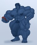 abs anthro big_muscles big_pecs big_penis blue_body blue_hair book eyewear foreskin genitals glasses hair huge_muscles huge_pecs huge_penis humanoid_genitalia humanoid_penis hyper hyper_genitalia hyper_muscles hyper_penis male muscular muscular_anthro muscular_male nude pecs penis solo gabgbb marvel x-men beast_(marvel) human mammal hi_res