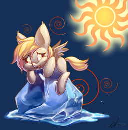 amber_eyes blonde_hair bodily_fluids cutie_mark derp_eyes feathered_wings feathers female feral fur grey_body grey_feathers grey_fur hair ice long_hair lying on_front open_mouth simple_background solo sun sweat tongue transparent_background wings yellow_eyes jggjqm522 friendship_is_magic hasbro my_little_pony mythology derpy_hooves_(mlp) equid equine mammal mythological_creature mythological_equine pegasus absurd_res alpha_channel hi_res