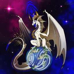 claws cosmos feral glowing macro macro_feral magic male nebula open_mouth paws planet size_difference skyren_aeternis solo space spikes spread_wings star wings sunny_way european_mythology mythology celestial_dragon dragon mythological_creature mythological_scalie scalie western_dragon 1:1 hi_res