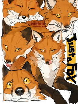 ambiguous_gender black_eyes blep brown_body brown_fur eyes_closed feral front_view fur inner_ear_fluff leg_markings looking_at_viewer markings monotone_background mouth_closed multicolored_body multicolored_fur open_mouth orange_body orange_fur simple_background socks_(marking) solo text tongue tongue_out tuft whiskers white_background white_body white_fur yellow_sclera wintom canid canine fox mammal red_fox true_fox artist_name digital_drawing_(artwork) digital_media_(artwork) english_text