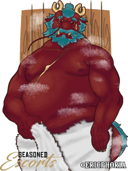 anthro beard elderly facial_hair gold_(metal) gold_scars gold_tooth horn looking_at_viewer male muscular mustache nipples obese overbite overweight sauna solo steam tail towel towel_only ericphoria mythology dragon eastern_dragon mythological_creature mythological_scalie scalie 3:4 hi_res
