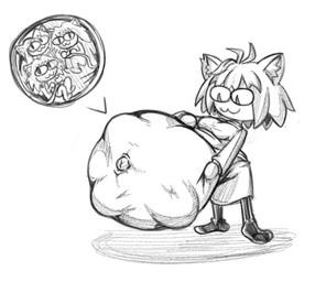 belly big_belly breasts female fetal_movement group huge_belly hyper hyper_belly hyper_pregnancy internal pregnant pregnant_female simple_background white_background killboo tsukihime type-moon neco-arc animal_humanoid cat_humanoid felid felid_humanoid feline feline_humanoid humanoid mammal mammal_humanoid 2026 hi_res monochrome