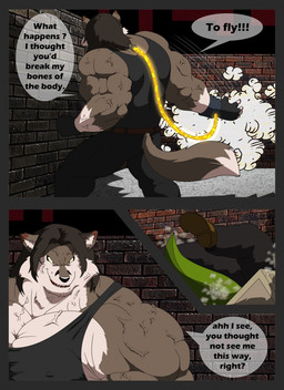 alley anthro attack big_muscles bottomwear box brick_wall brown_body brown_fur brown_hair building clothing container dialogue duo fingerless_gloves footwear fur gloves green_body green_scales growth hair hand_on_head handwear huge_muscles liquid male markings mole_(marking) multicolored_body multicolored_fur multicolored_scales muscular muscular_anthro muscular_male night pants scales shirt shoes sleeveless_shirt speech_bubble tan_body tan_fur teeth text tongue topwear tube two_tone_body two_tone_fur two_tone_scales vein veiny_muscles wall_(structure) xxsparcoxx craig_(xxsparcoxx) wildert_(xxsparcoxx) canid canine canis crocodile crocodilian mammal reptile scalie wolf 2015 comic digital_media_(artwork) english_text hi_res