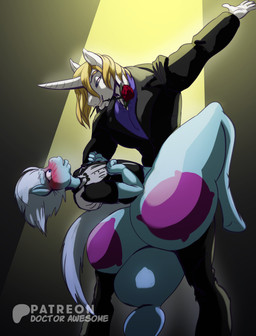 anthro anthrofied big_butt bottomless butt clothed clothing dancing dipping femboy huge_butt hyper hyper_butt male swooning thick_thighs doctor_awesome friendship_is_magic hasbro my_little_pony prince_blueblood_(mlp) equid equine horse mammal pony absurd_res hi_res