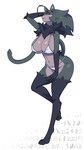 4_toes 5_fingers anthro big_breasts bra breasts clothed clothed_anthro clothed_female clothing countershade_torso countershading feet female fingers front_view fur green_body green_fur green_hair green_tail hair inner_ear_fluff looking_at_viewer navel panties pantsless pantsless_anthro pantsless_female partially_clothed partially_clothed_anthro partially_clothed_female red_eyes simple_background smile solo standing tail toes tuft underwear underwear_only white_background nulia felid feline mammal 2025 9:16 digital_media_(artwork) hi_res