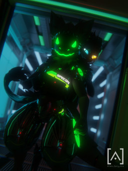 anthro armor biped black_hand black_hands body_hair breastplate c.a.m. chest_fur chest_hair chest_tuft cybernetic_arm cybernetic_hand cybernetic_limb cybernetics digitigrade duo fingers fluffy fluffy_ears fluffy_hair fur glowing glowing_body glowing_eyes green_body green_eyes grey_body grey_fur grey_hair gun hair handgun logo machine male metal metallic_body military multicolored_eyes neck_tuft pistol prosthetic prosthetic_arm prosthetic_hand prosthetic_limb protogen_armor protogen_face protogen_visor protogenized ranged_weapon robotic robotic_arm robotic_hand robotic_limb screen screen_face slime smile soldier special_forces tail tail_tuft text tuft warrior weapon malikproto nardoiri_(modeler) nukude_(modeler) mythology cane9 yuri_chacal canid canine canis dragon furred_dragon furred_scalie goo_creature jackal mammal mythological_creature mythological_scalie nardoragon protogen scalie 2025 3:4 3d_(artwork) artist_logo artist_name blender_(artwork) colored digital_media_(artwork) english_description english_text hi_res signature watermark male_(lore)