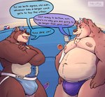 age_difference alder_(bear) almostabull anthro balls_outline barbell_piercing bear belly belly_overhang betting big_belly blue_clothing blue_hair blue_jockstrap blue_underwear body_hair boulder_(bear) brown_body bulge clothed clothing comparing comparing_penis comparison confidence confident confident_male crossed_arms daddy_kink detailed_bulge dialogue duo eggplant english_text facial_hair father_(lore) father_and_child_(lore) father_and_son_(lore) food foreshadowing fruit fur genital_outline gym hair hands_on_hips happy_trail incest_(lore) jock jockstrap jockstrap_only locker locker_room male male/male mammal mature_male moobs musclegut muscular muscular_anthro muscular_male nipple_barbell nipple_piercing nipples obese obese_anthro older_male open_mouth overweight overweight_anthro overweight_male parent_(lore) parent_and_child_(lore) parent_and_son_(lore) peach_(fruit) pecs penis_outline piercing plant purple_clothing purple_jockstrap purple_underwear smile son_(lore) speech_bubble standing sticker teeth text tongue topless towel towel_on_shoulder underwear underwear_only younger_male