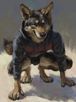 4_toes 5_fingers anthro barefoot black_nose blue_eyes bulge claws clothing crouching feet finger_claws fingers front_view fur hand_on_ground hoodie inner light looking_at_viewer male neck_tuft pointy_ears prick_ears solo tail tan_body tan_fur teeth_showing text text_on_clothing toe_claws toes topwear tuft underwear creeps canid canine canis coyote mammal 2025 3:4 hi_res lighting signature