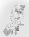 anthro balls dominant dominant_female dominant_sister duo female genitals male male/female nude penis sex simple_background submissive submissive_brother submissive_male tongue tongue_out white_background numbro disney pack_street zootopia anneke_(weaver) fan_character wolter_(weaver) aardwolf hyena mammal monochrome brother_(lore) brother_and_sister_(lore) incest_(lore) sibling_(lore) sister_(lore)