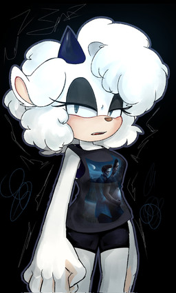 anthro blue_eyes bottomwear clothing female fur horn looking_at_viewer male pregnant pregnant_male shirt shorts solo topwear wool_(fur) selenite_(artist) idw_publishing meme_clothing sega sonic_the_hedgehog_(comics) sonic_the_hedgehog_(idw) sonic_the_hedgehog_(series) edward_cullen lanolin_the_sheep_(sonic) bovid caprine mammal sheep hi_res meme