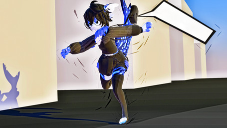 anthro black_hair blue_body blue_pawpads blue_tail bottomwear chest_tuft claws clothing empty_speech_bubble eyewear fin finger_claws fingerless_(marking) footwear glasses hair legwear male male_anthro markings pawpads purse round_glasses running shirt shorts socks speech_bubble tail tail_fin thigh_highs toe_claws toeless_footwear toeless_socks topwear tuft white_body white_claws white_inner_ear white_tail aquatic hybrid mammal pinniped 16:9 hi_res widescreen