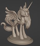 3d_files 3d_print female figurine files horn princess quadruped regalia royalty sculpture solo wings woona sunny_way friendship_is_magic hasbro my_little_pony mythology princess_luna_(mlp) equid equine horse mammal mythological_creature mythological_equine pony winged_unicorn 3d_(artwork) digital_media_(artwork) hi_res zbrush_(artwork)