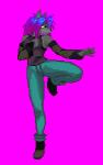 anthro female solo sprite kaivolate shinzuku_hearts canid canine mammal animated low_res short_playtime